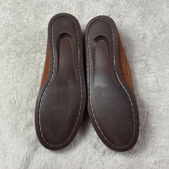 Unbranded duck Genuine Leather tan Tassel Loafer shoes with gold hardware, 9 - Picture 7 of 9